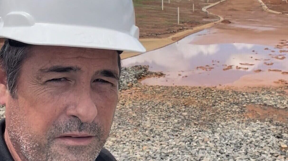 Abe Mills evaluating a development site in South Carolina